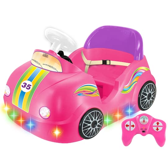 Kiddieland Pink Rainbow Powered Bumper Car